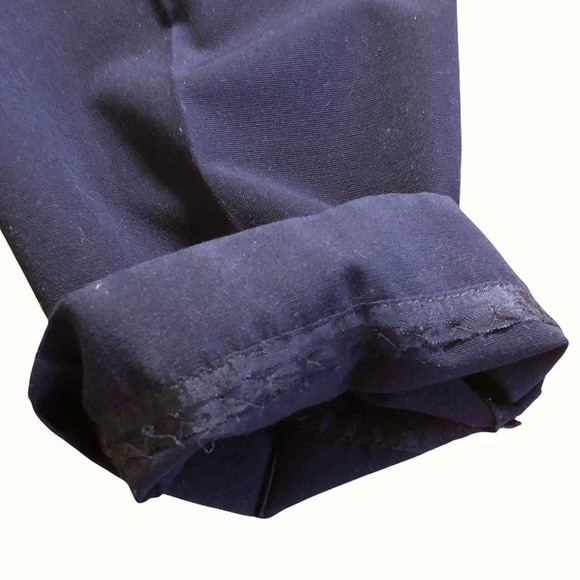 CÉLINE Navy Wool Straight Leg Trousers Sz 38 (Fr) - Picture 7 of 8